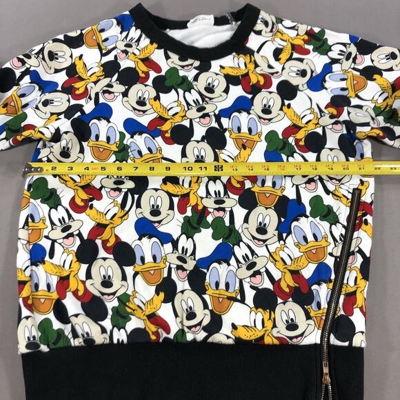 Disney Mickey and Friends Sweatshirt Cream Minnie Mouse AOP Women's One Size - Picture 4 of 8